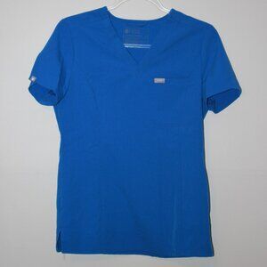 Figs Royal Blue Scrub Top